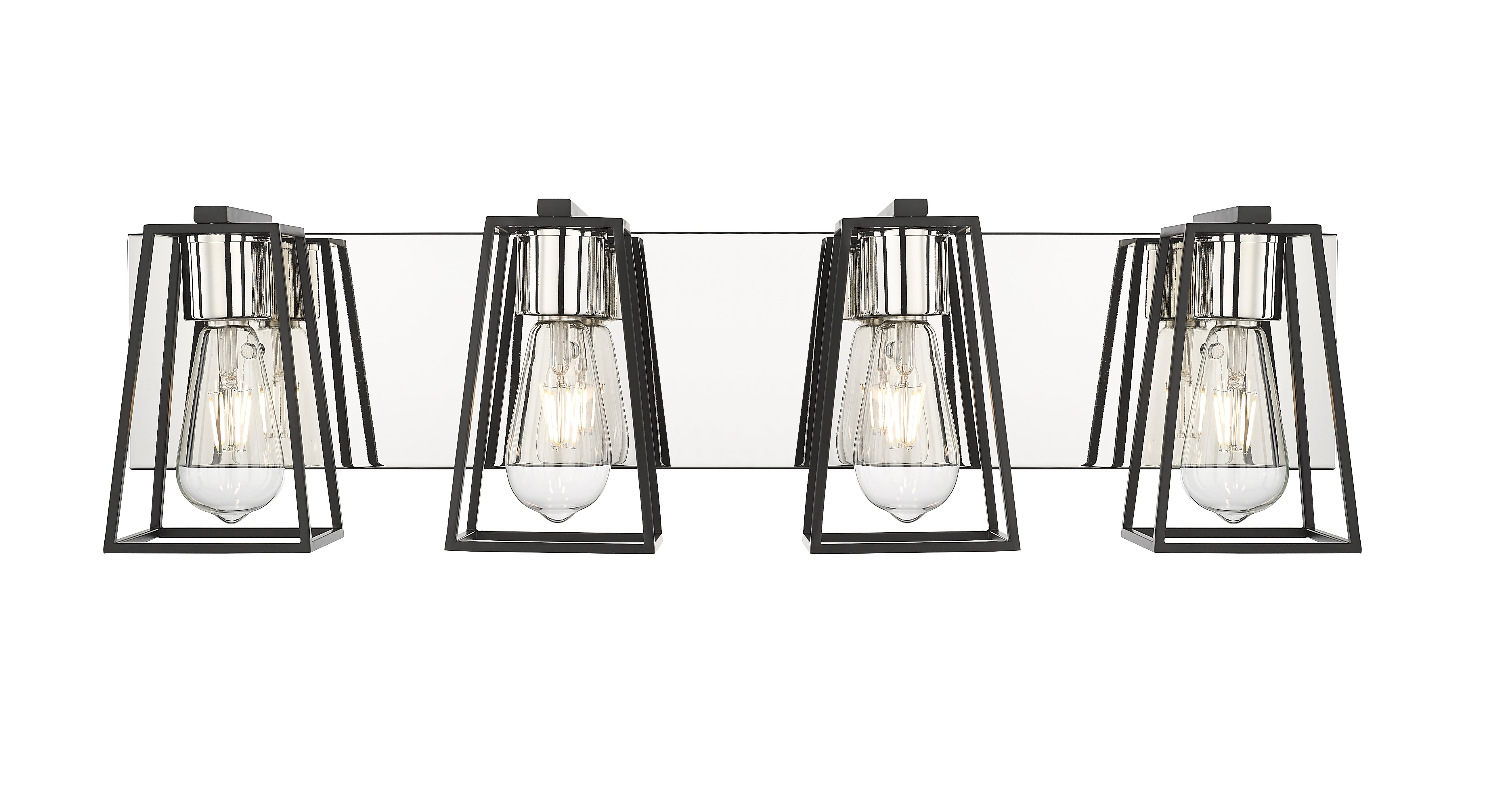 Open 4-Light Bathroom Vanity Light