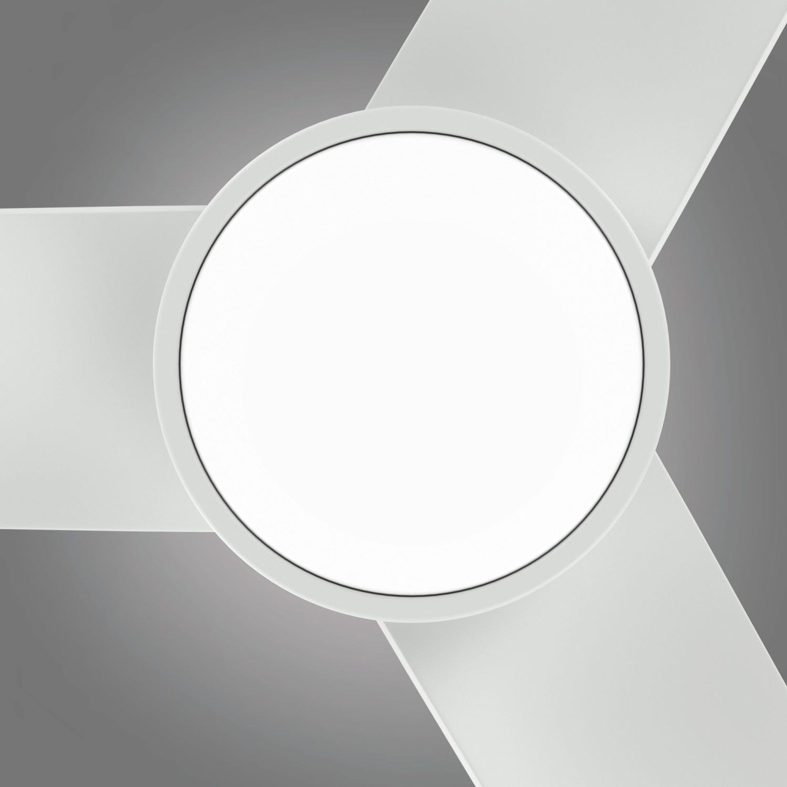 Versa 55" White Hugger Smart Ceiling Fan with Alabaster Lens-zoom-4