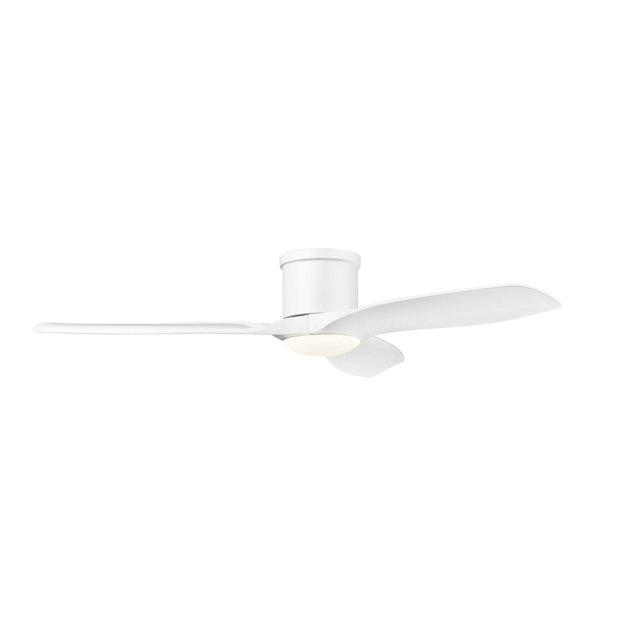 Apollo 52" Flush Ceiling Fan in Matte White-zoom-2